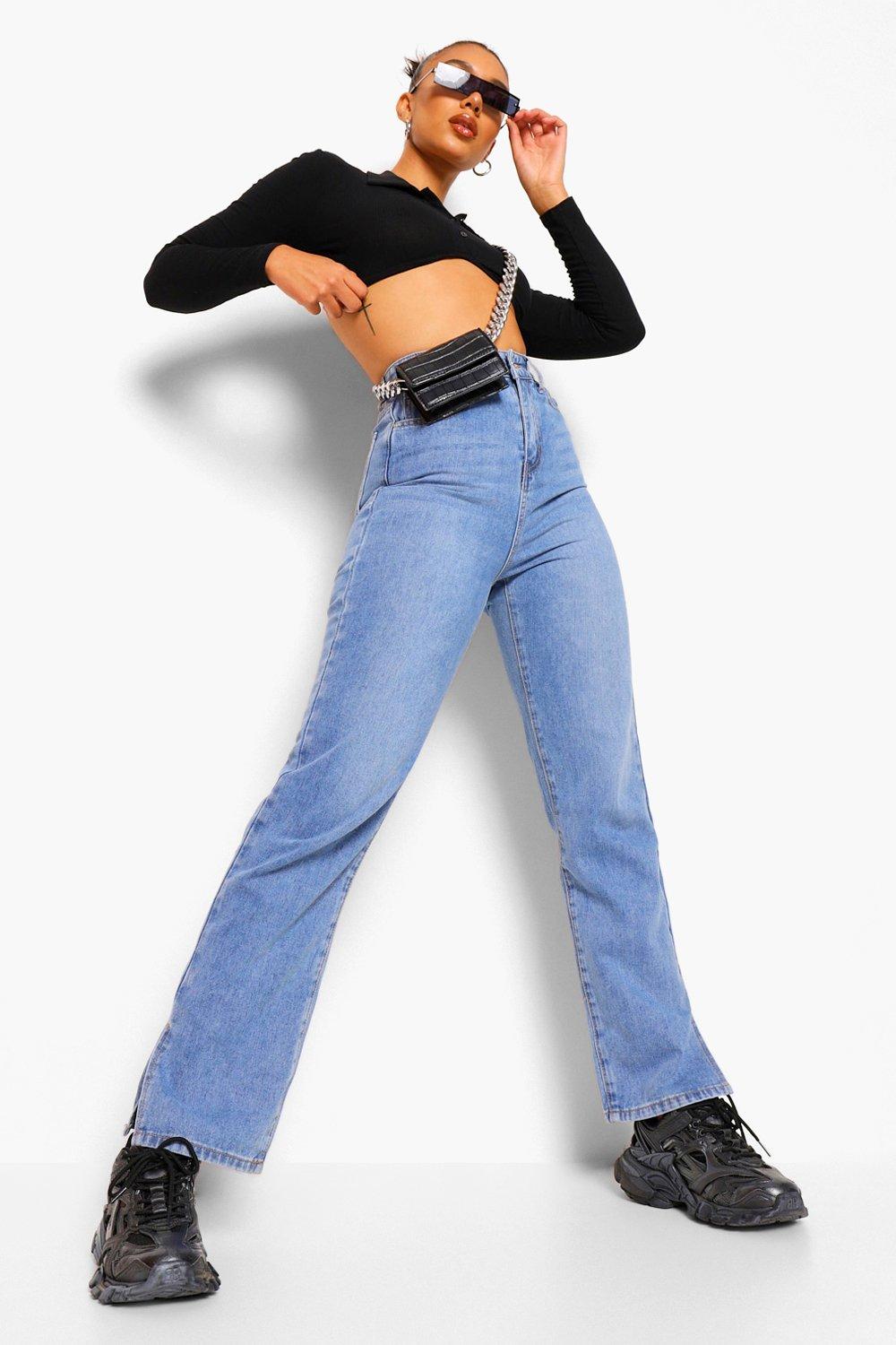 Boohoo jean fendu new arrivals